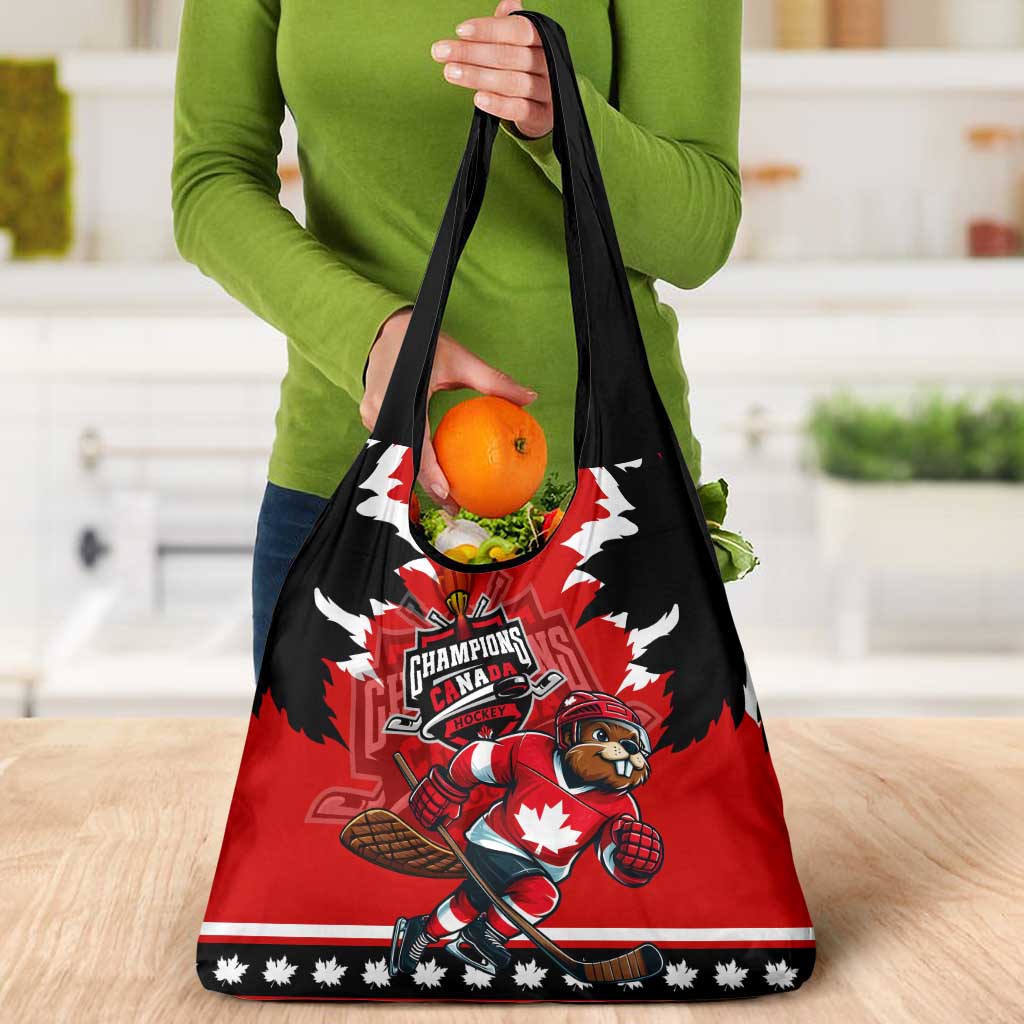Champions Canada Hockey Grocery Bag Fierce Beaver on Ice