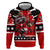 Personalized Champions Canada Hockey Hoodie Fierce Beaver on Ice