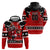 Personalized Champions Canada Hockey Hoodie Fierce Beaver on Ice
