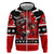 Personalized Champions Canada Hockey Hoodie Fierce Beaver on Ice