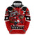 Personalized Champions Canada Hockey Hoodie Fierce Beaver on Ice