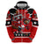Personalized Champions Canada Hockey Hoodie Fierce Beaver on Ice