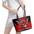 Champions Canada Hockey Leather Tote Bag Fierce Beaver on Ice