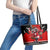 Champions Canada Hockey Leather Tote Bag Fierce Beaver on Ice