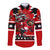 Personalized Champions Canada Hockey Long Sleeve Button Shirt Fierce Beaver on Ice