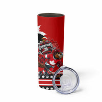 Champions Canada Hockey Skinny Tumbler Fierce Beaver on Ice