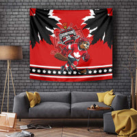 Champions Canada Hockey Tapestry Fierce Beaver on Ice