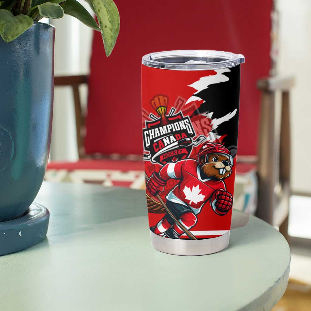 Champions Canada Hockey Tumbler Cup Fierce Beaver on Ice