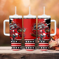 Champions Canada Hockey Tumbler With Handle Fierce Beaver on Ice