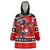 Personalized Champions Canada Hockey Wearable Blanket Hoodie Fierce Beaver on Ice