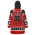 Personalized Champions Canada Hockey Wearable Blanket Hoodie Fierce Beaver on Ice