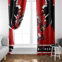 Champions Canada Hockey Window Curtain Fierce Beaver on Ice