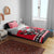 Polar Bear Hockey Canada Bedding Set Maple Leaf Ice Warrior