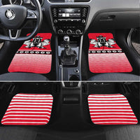 Polar Bear Hockey Canada Car Mats Maple Leaf Ice Warrior