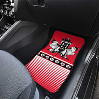 Polar Bear Hockey Canada Car Mats Maple Leaf Ice Warrior