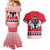 Personalized Polar Bear Hockey Canada Couples Matching Mermaid Dress and Hawaiian Shirt Maple Leaf Ice Warrior