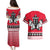 Personalized Polar Bear Hockey Canada Couples Matching Puletasi and Hawaiian Shirt Maple Leaf Ice Warrior