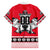 Personalized Polar Bear Hockey Canada Family Matching Off The Shoulder Long Sleeve Dress and Hawaiian Shirt Maple Leaf Ice Warrior