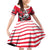 Personalized Polar Bear Hockey Canada Family Matching Off Shoulder Short Dress and Hawaiian Shirt Maple Leaf Ice Warrior