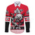 Personalized Polar Bear Hockey Canada Family Matching Short Sleeve Bodycon Dress and Hawaiian Shirt Maple Leaf Ice Warrior