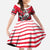 Personalized Polar Bear Hockey Canada Family Matching Summer Maxi Dress and Hawaiian Shirt Maple Leaf Ice Warrior
