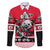 Personalized Polar Bear Hockey Canada Family Matching Summer Maxi Dress and Hawaiian Shirt Maple Leaf Ice Warrior