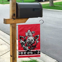 Polar Bear Hockey Canada Garden Flag Maple Leaf Ice Warrior