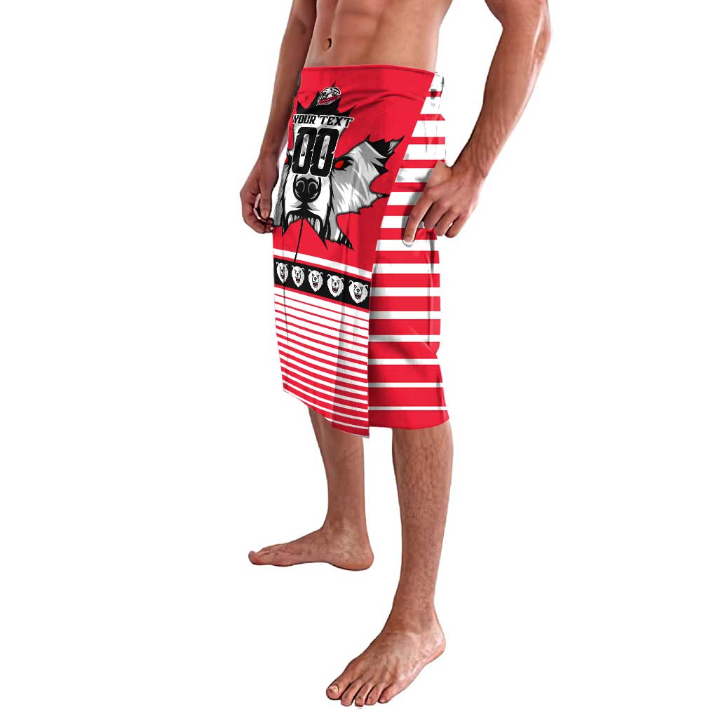 Personalized Polar Bear Hockey Canada Lavalava Maple Leaf Ice Warrior