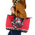 Polar Bear Hockey Canada Leather Tote Bag Maple Leaf Ice Warrior