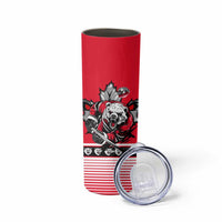 Polar Bear Hockey Canada Skinny Tumbler Maple Leaf Ice Warrior
