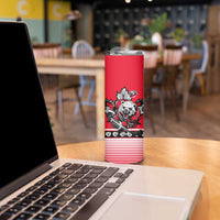 Polar Bear Hockey Canada Skinny Tumbler Maple Leaf Ice Warrior