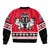 Personalized Polar Bear Hockey Canada Sleeve Zip Bomber Jacket Maple Leaf Ice Warrior