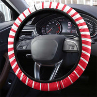 Polar Bear Hockey Canada Steering Wheel Cover Maple Leaf Ice Warrior