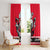 Polar Bear Hockey Canada Window Curtain Maple Leaf Ice Warrior