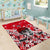 Canada Hockey Helmet Area Rug Maple Leaf Pattern