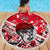Canada Hockey Helmet Beach Blanket Maple Leaf Pattern