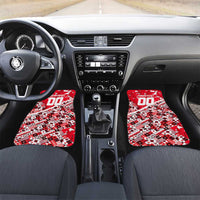 Canada Hockey Helmet Car Mats Maple Leaf Pattern