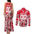 Personalized Canada Hockey Helmet Couples Matching Tank Maxi Dress and Long Sleeve Button Shirt Maple Leaf Pattern
