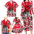 Personalized Canada Hockey Helmet Family Matching Long Sleeve Bodycon Dress and Hawaiian Shirt Maple Leaf Pattern