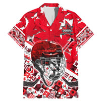 Personalized Canada Hockey Helmet Family Matching Mermaid Dress and Hawaiian Shirt Maple Leaf Pattern