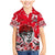 Personalized Canada Hockey Helmet Family Matching Mermaid Dress and Hawaiian Shirt Maple Leaf Pattern