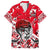 Personalized Canada Hockey Helmet Family Matching Off The Shoulder Long Sleeve Dress and Hawaiian Shirt Maple Leaf Pattern