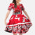 Personalized Canada Hockey Helmet Family Matching Off Shoulder Maxi Dress and Hawaiian Shirt Maple Leaf Pattern