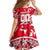 Personalized Canada Hockey Helmet Family Matching Off Shoulder Maxi Dress and Hawaiian Shirt Maple Leaf Pattern