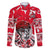 Personalized Canada Hockey Helmet Family Matching Off Shoulder Maxi Dress and Hawaiian Shirt Maple Leaf Pattern