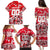 Personalized Canada Hockey Helmet Family Matching Puletasi and Hawaiian Shirt Maple Leaf Pattern
