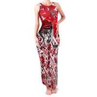 Personalized Canada Hockey Helmet Family Matching Tank Maxi Dress and Hawaiian Shirt Maple Leaf Pattern