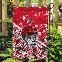 Canada Hockey Helmet Garden Flag Maple Leaf Pattern