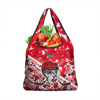 Canada Hockey Helmet Grocery Bag Maple Leaf Pattern