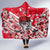 Canada Hockey Helmet Hooded Blanket Maple Leaf Pattern